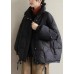 Vintage Black Cinched Duck Down Coat Winter