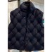 Elegant Black Button Duck Down Winter down vest